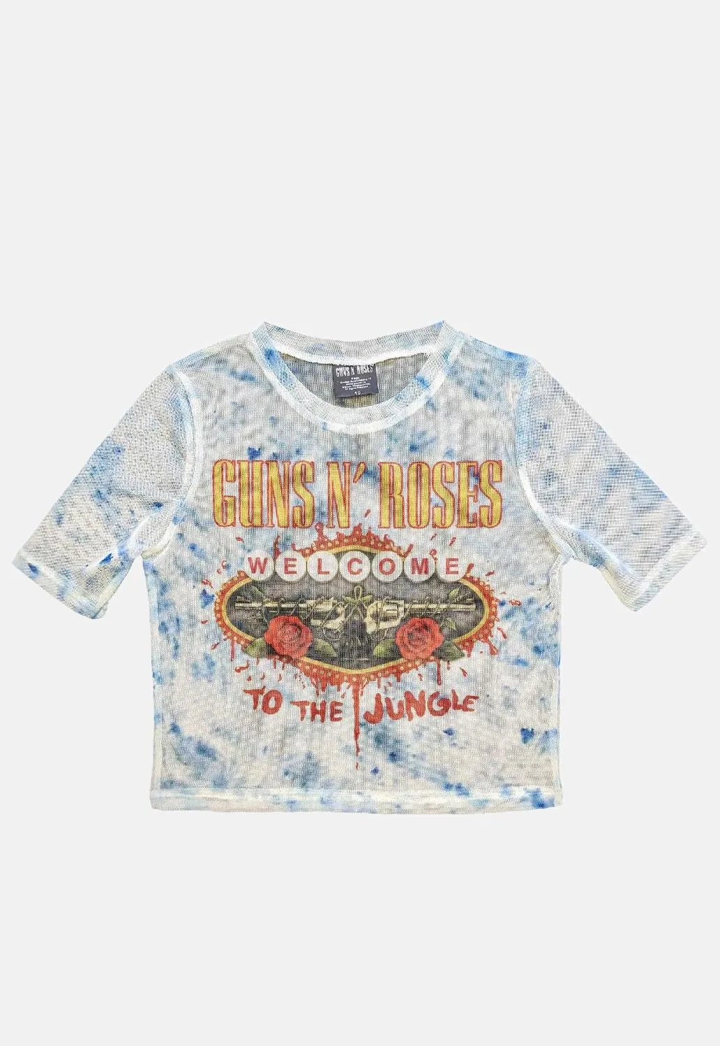 Welcome To The Jungle Mesh Crop Top sold by Damaged Society