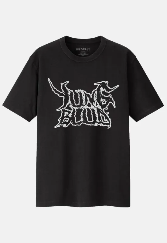 Weird Flaming Skeletons T-Shirt sold by Damaged Society