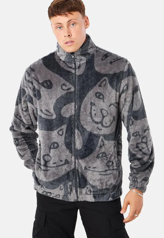 Many Faces Sherpa Jacket sold by Damaged Society