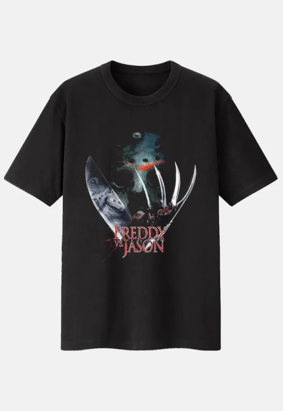 Freddy Vs Jason T-Shirt sold by Damaged Society