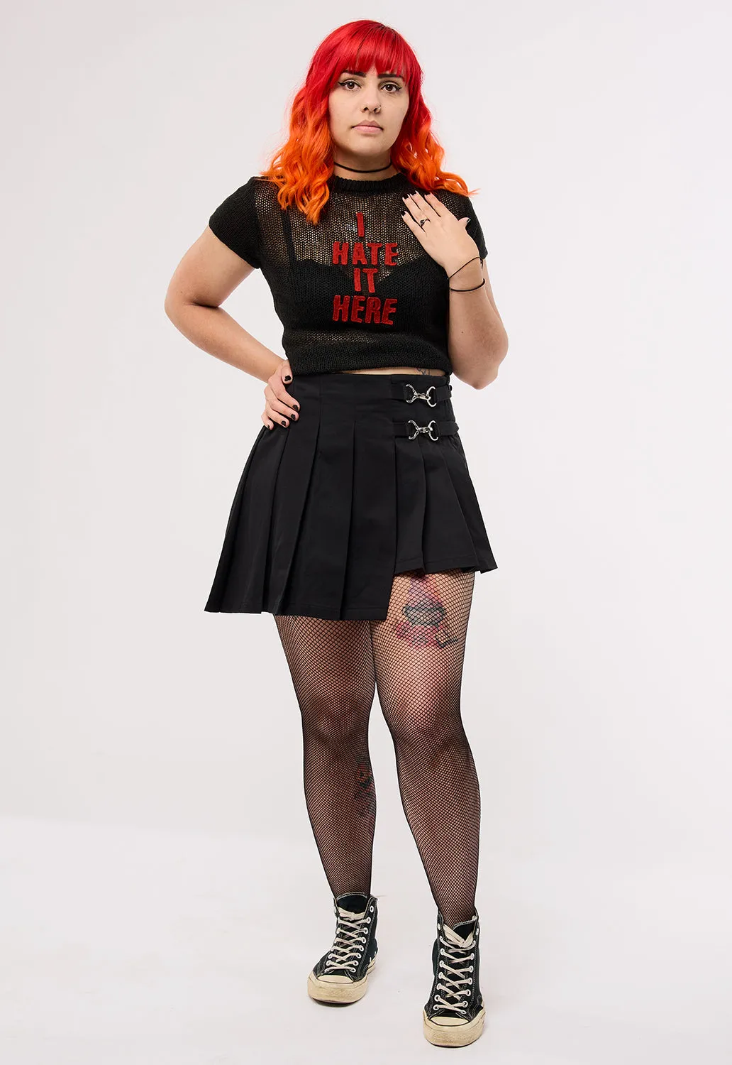 I Hate It Here Knit Tee sold by Damaged Society product image thumbnail 5