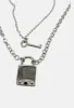 Padlock & Key Necklace sold by Damaged Society