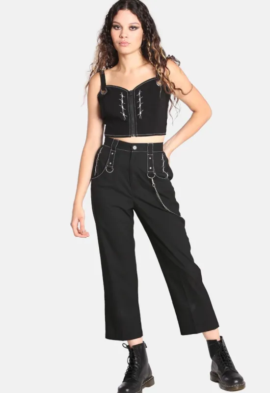 Lennox Cropped Trousers sold by Damaged Society