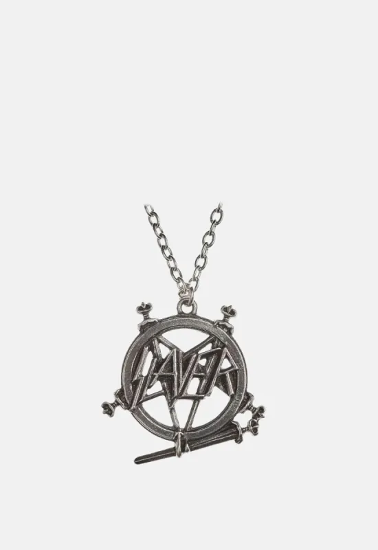 Slayer Sword Pentagram Pendant made by Damaged Society