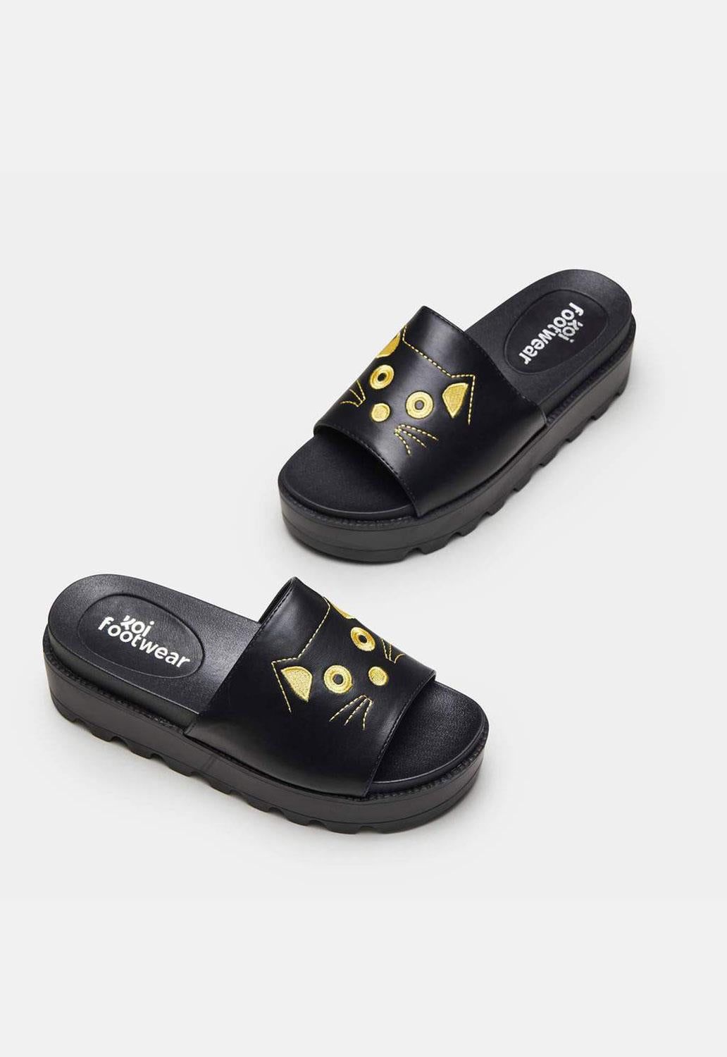 Riku Cat Face Sliders sold by Damaged Society product image thumbnail 2