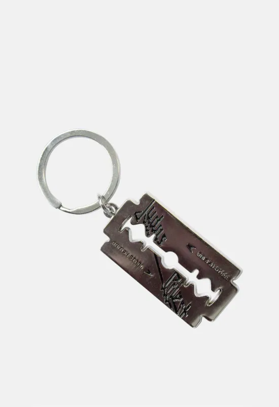 Razor Blade Keyring sold by Damaged Society