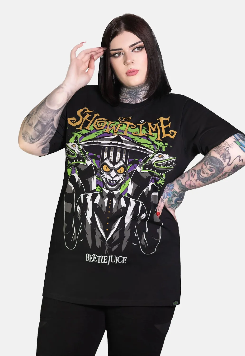 Beetlejuice It's Show Time T-Shirt sold by Damaged Society product image thumbnail 5