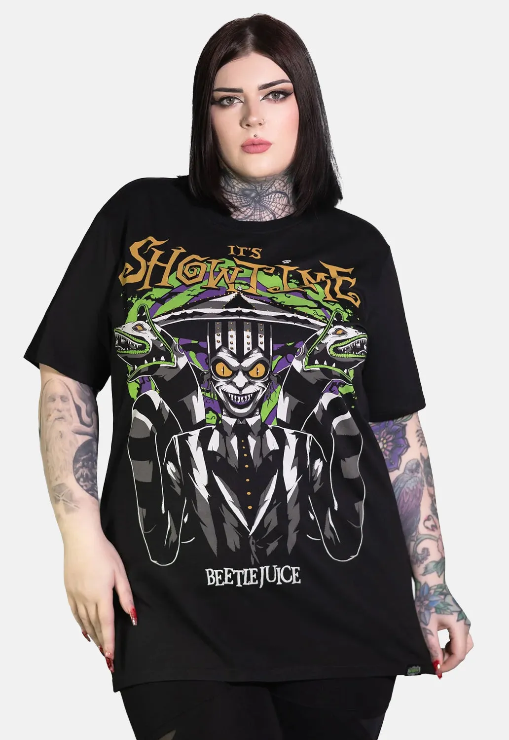 Beetlejuice It's Show Time T-Shirt sold by Damaged Society product image thumbnail 4