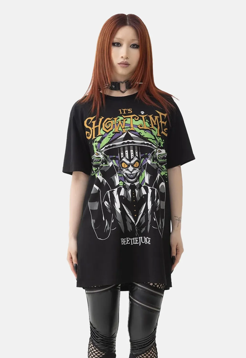 Beetlejuice It's Show Time T-Shirt sold by Damaged Society product image thumbnail 2