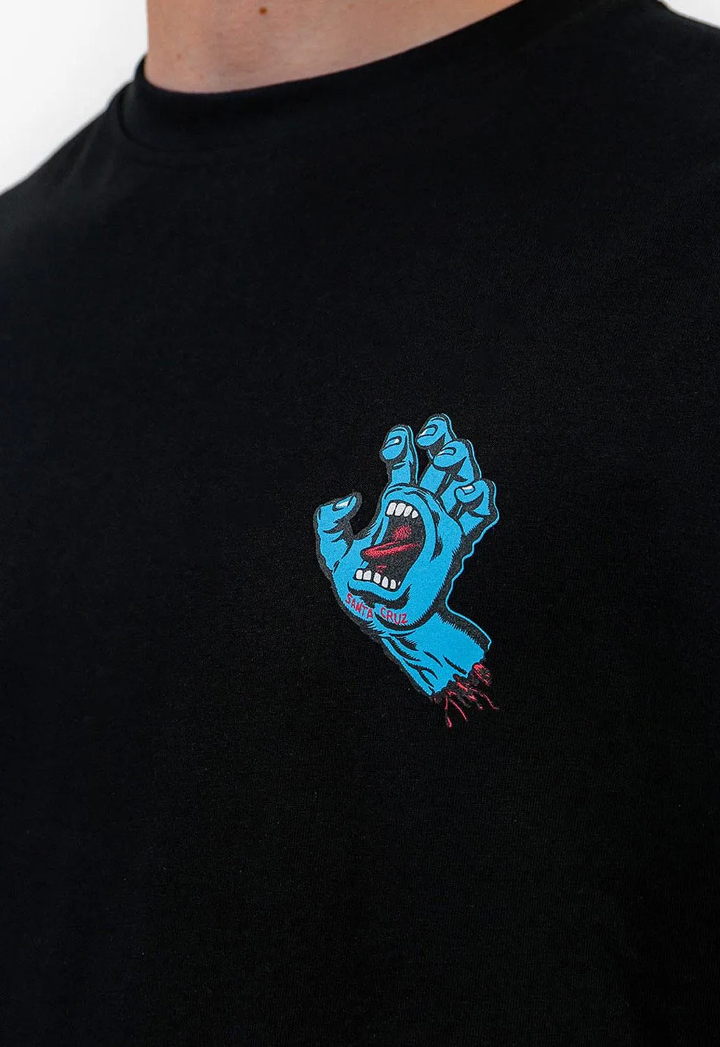 Screaming Hand Chest T-Shirt sold by Damaged Society product image thumbnail 3