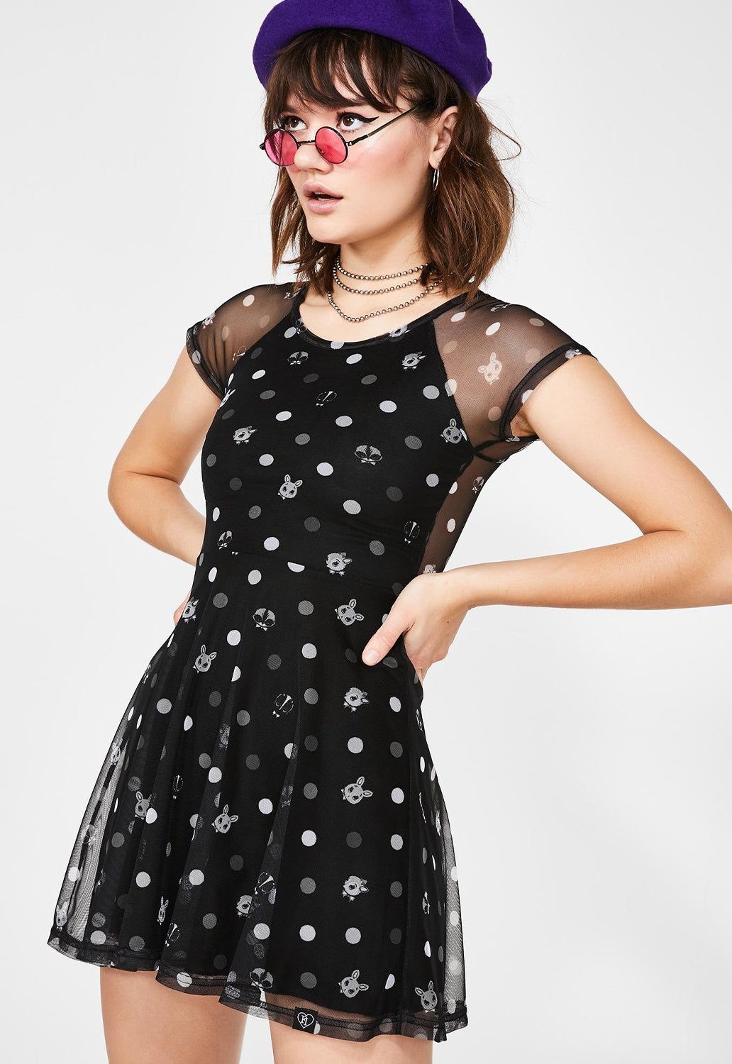 Odd One Out Skater Dress sold by Damaged Society