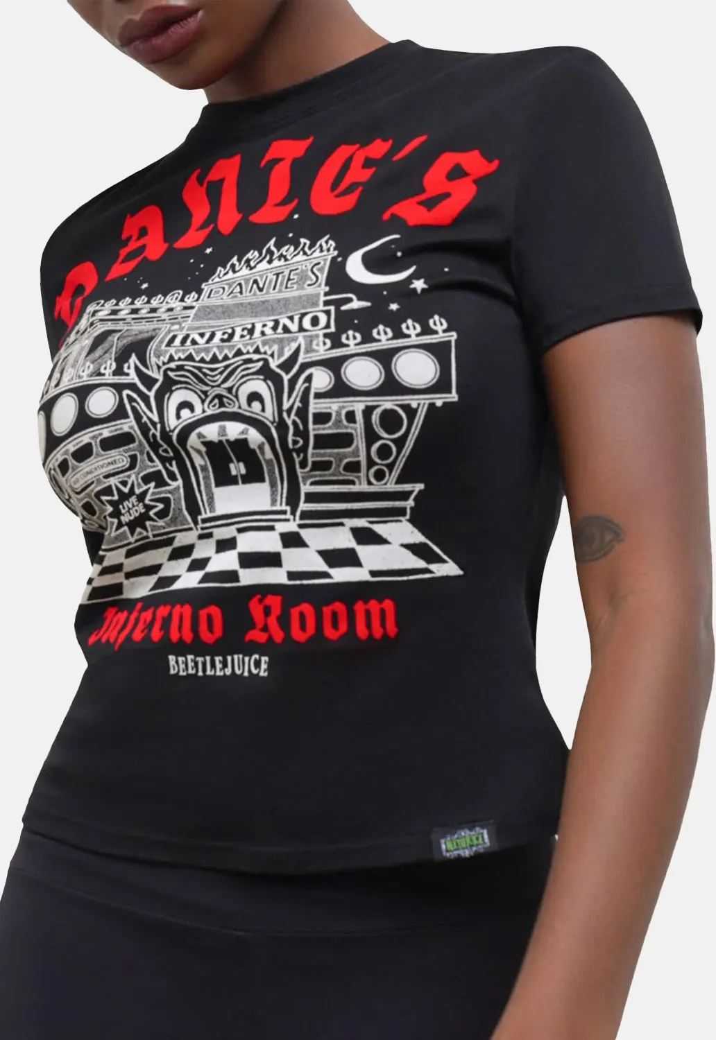 Dante's Inferno Fitted T-Shirt sold by Damaged Society product image thumbnail 2