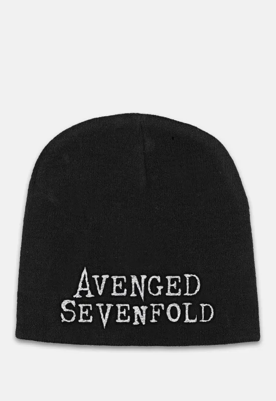 Text Logo Beanie sold by Damaged Society