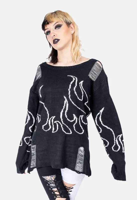 Depths Of Hell Jumper sold by Damaged Society