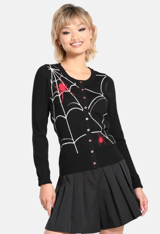 In A Web Cardigan sold by Damaged Society