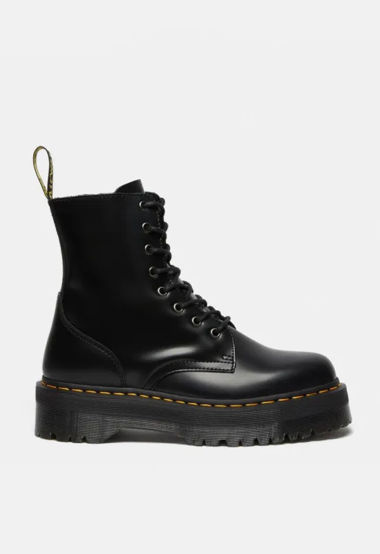 Jadon Smooth Leather Platform Boots sold by Damaged Society