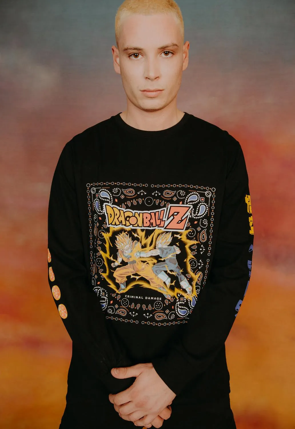 Goku Vs Vegetta Long Sleeved Top sold by Damaged Society product image thumbnail 3