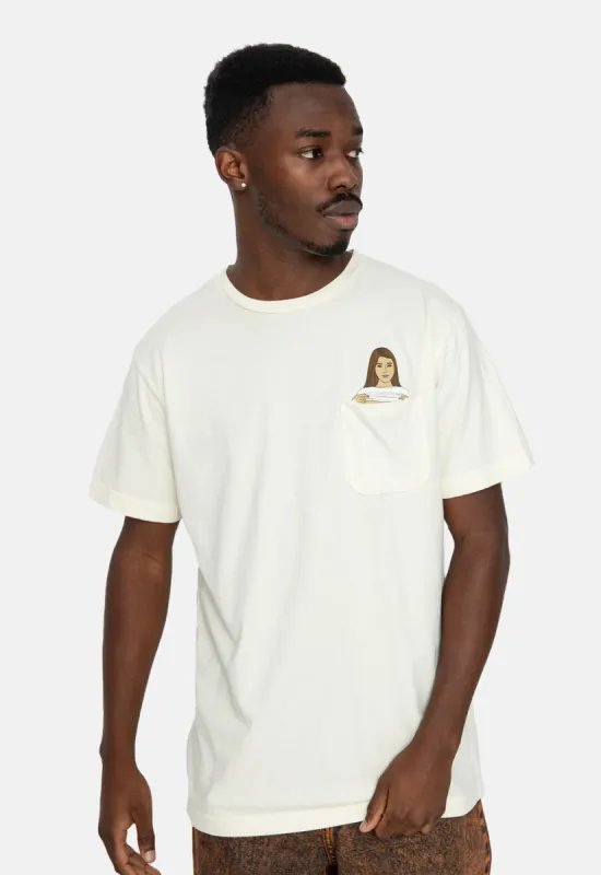 Flashing Kittys Pocket T-Shirt sold by Damaged Society