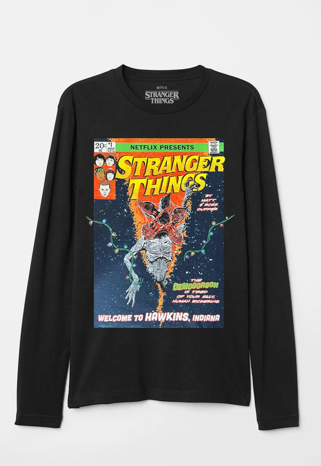Comic Cover Long Sleeved Top sold by Damaged Society