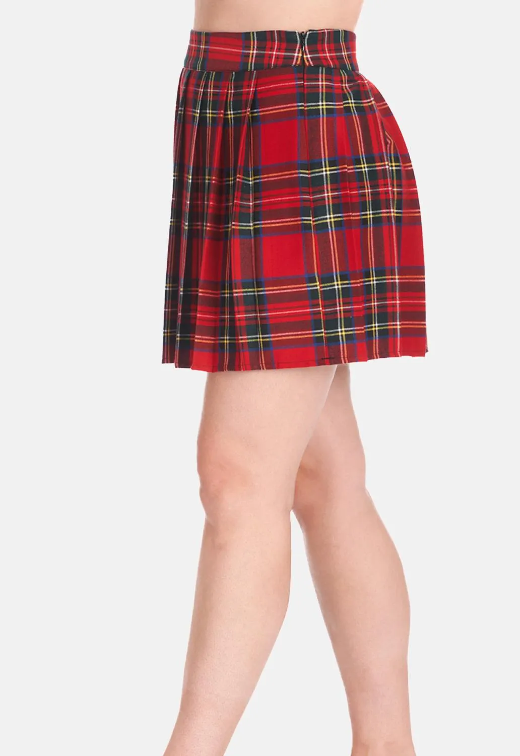 Prep Pleat Tartan Mini Skirt sold by Damaged Society product image thumbnail 3