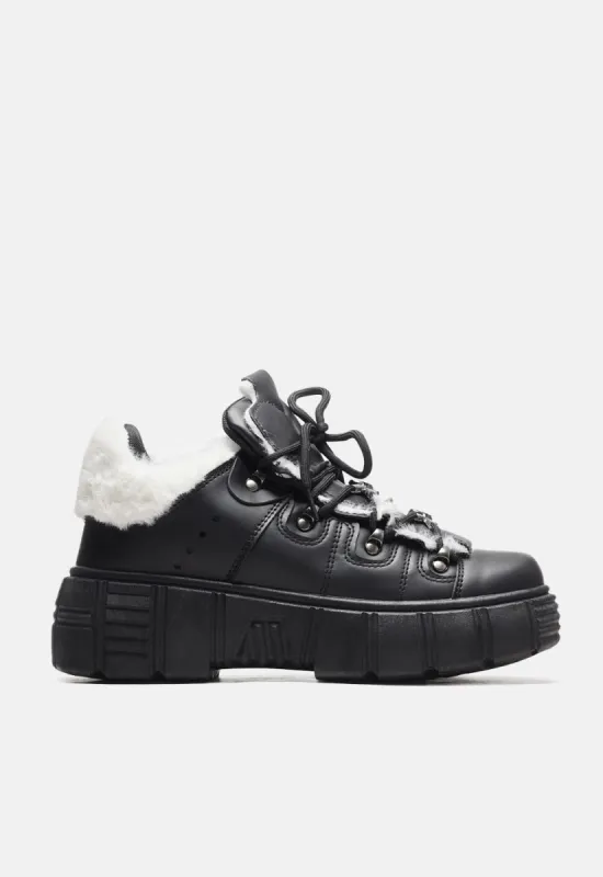Glacial Bites Fluffy Trainers made by Damaged Society