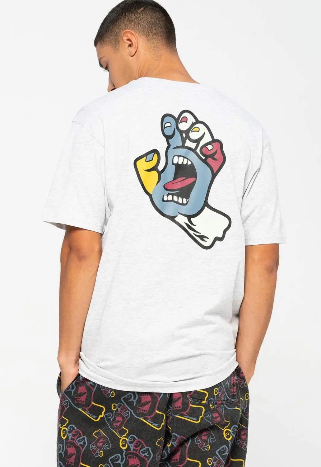 Screaming Hand Fusion T-Shirt sold by Damaged Society product image thumbnail 2