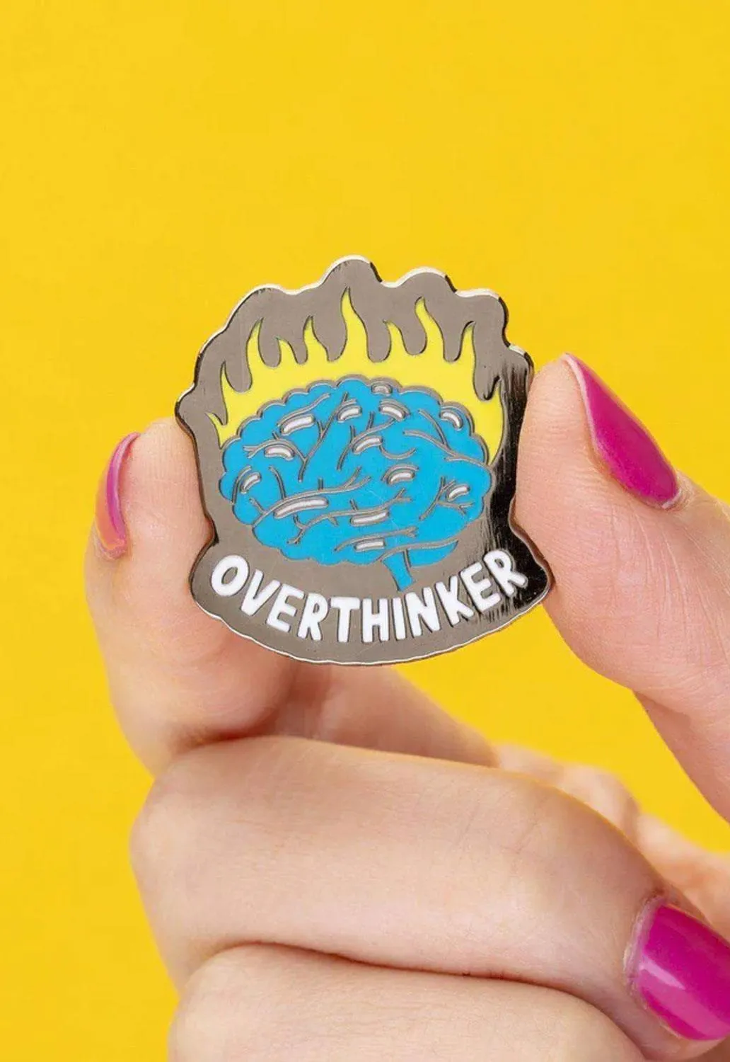 Overthinker Pin sold by Damaged Society product image thumbnail 3