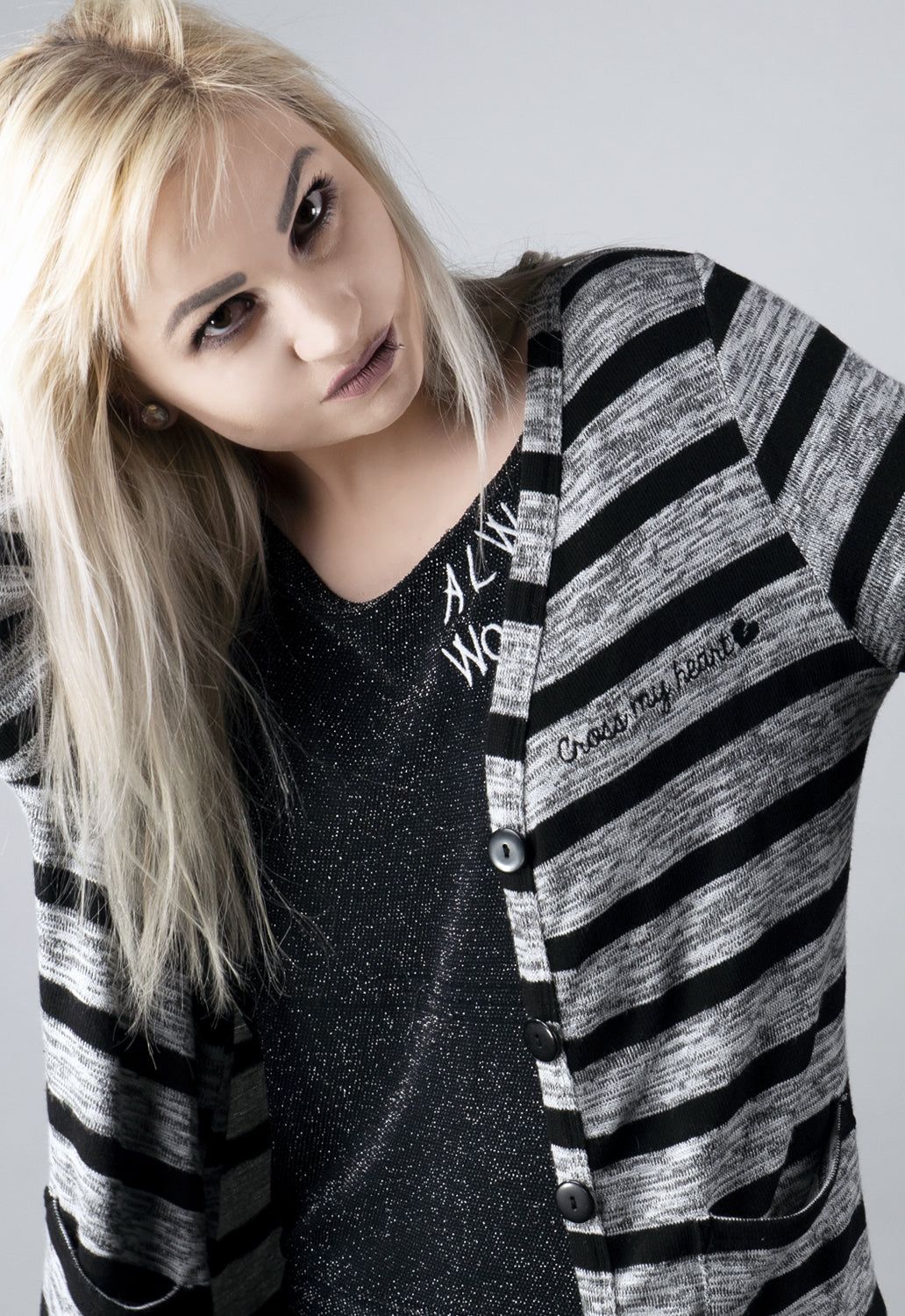 Cross My Heart Cardigan sold by Damaged Society product image thumbnail 4