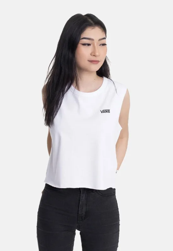 Junior V Muscle Crop Tank sold by Damaged Society