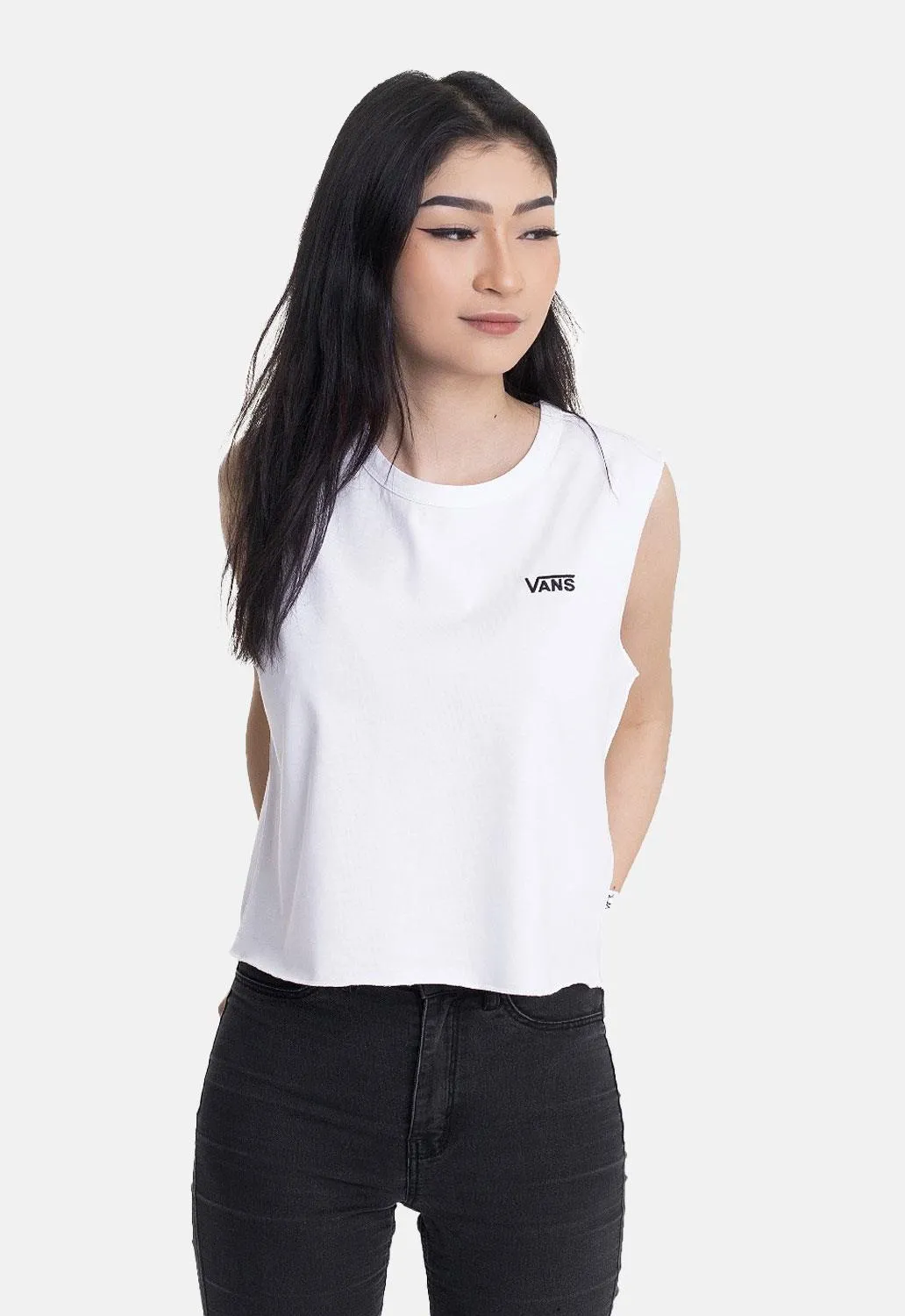 Junior V Muscle Crop Tank sold by Damaged Society
