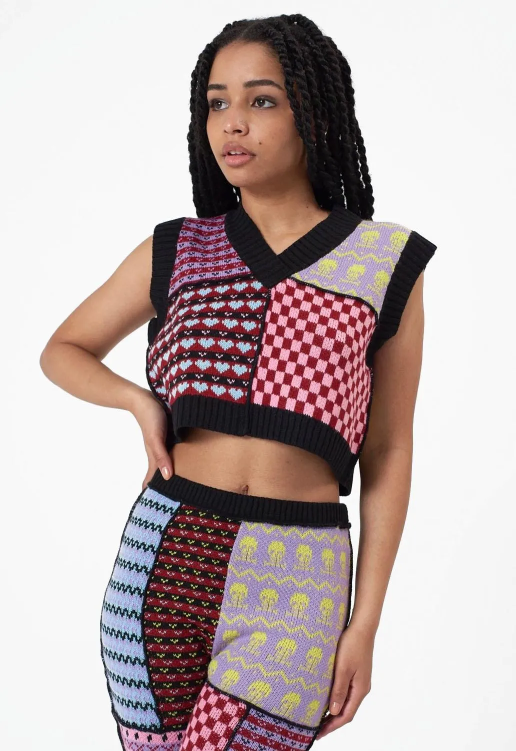 Snowflake Vest sold by Damaged Society