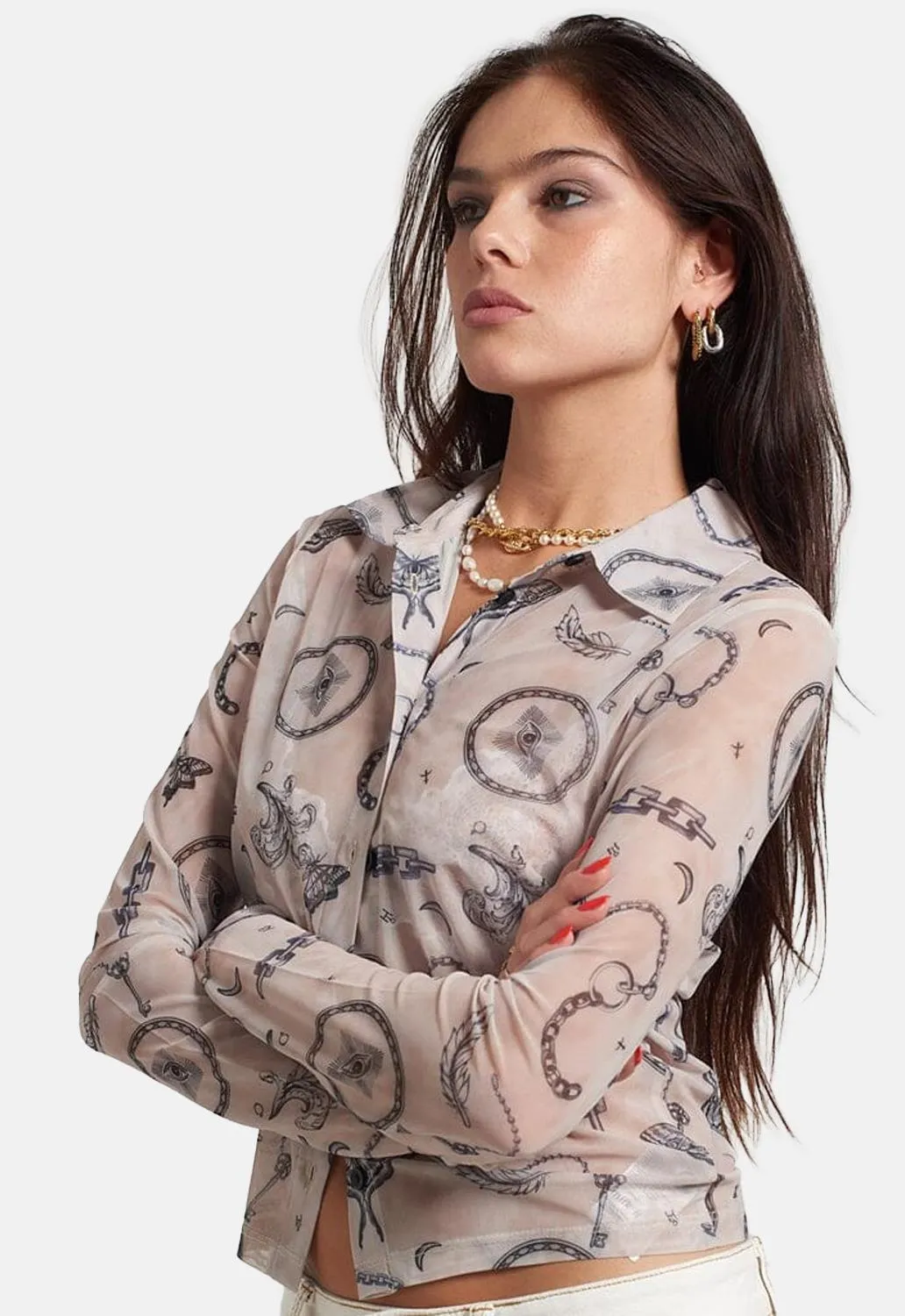 Mystic Tattoo Shirt sold by Damaged Society product image thumbnail 3