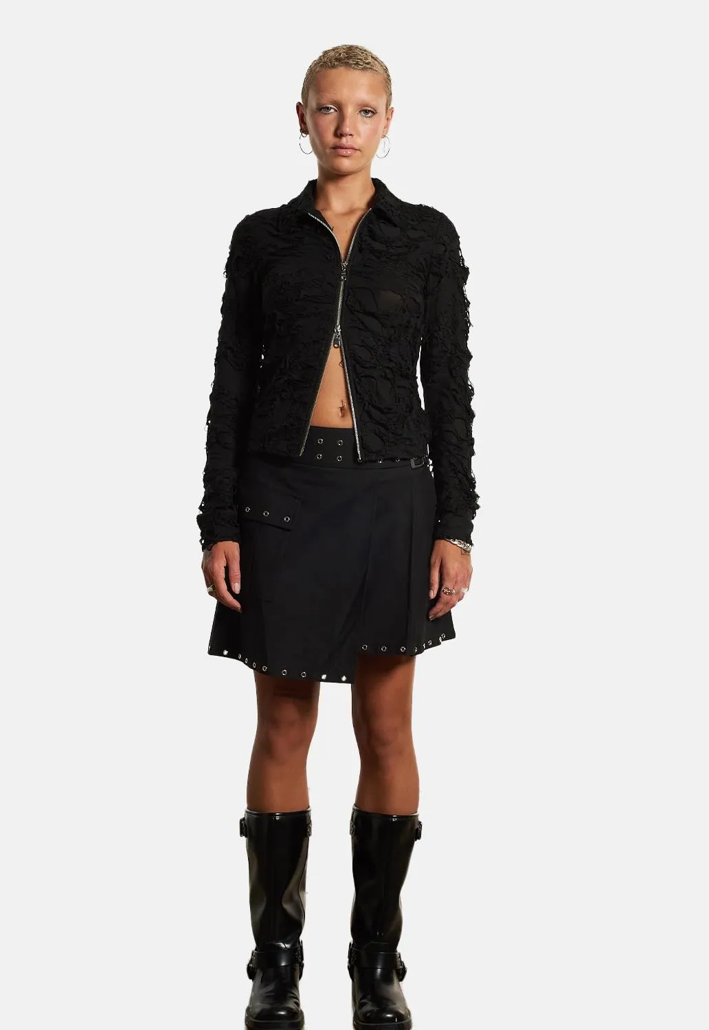 Torch Mini Skirt sold by Damaged Society product image thumbnail 4