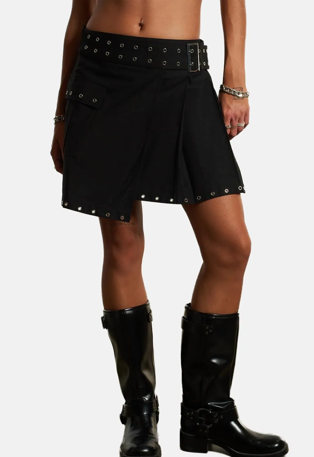 Torch Mini Skirt sold by Damaged Society