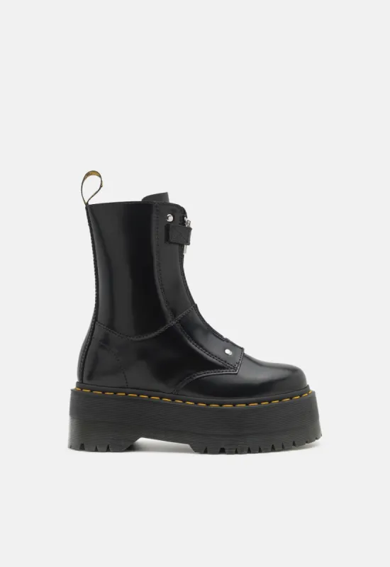 Jetta Hi Max Leather Platform Boots made by Dr. Martens