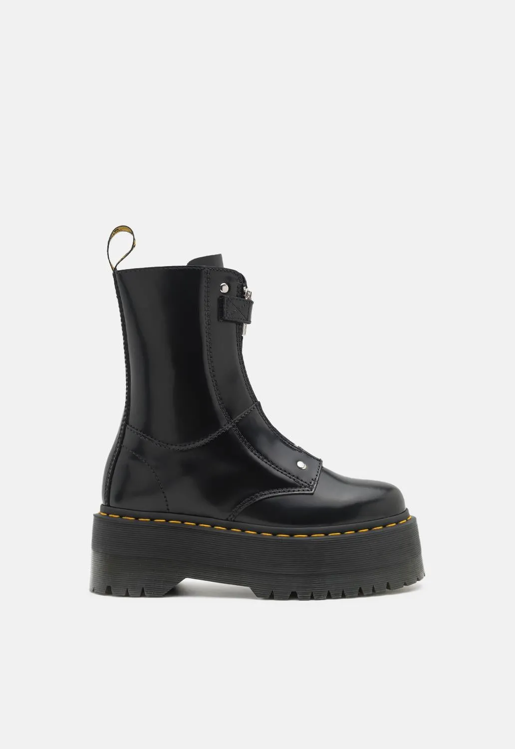 Jetta Hi Max Leather Platform Boots sold by Damaged Society