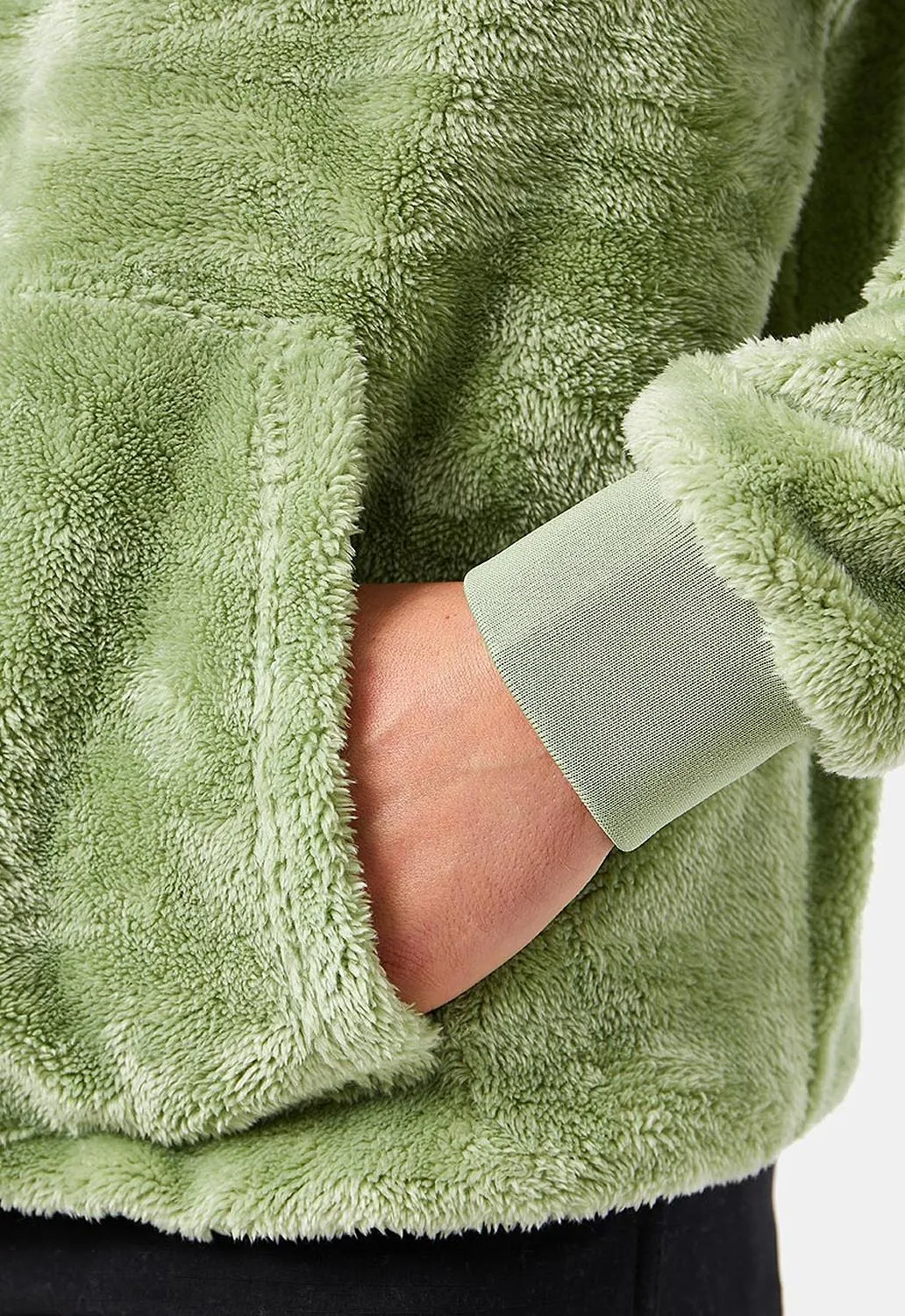 Waves Sherpa Pullover Hoodie sold by Damaged Society product image thumbnail 4