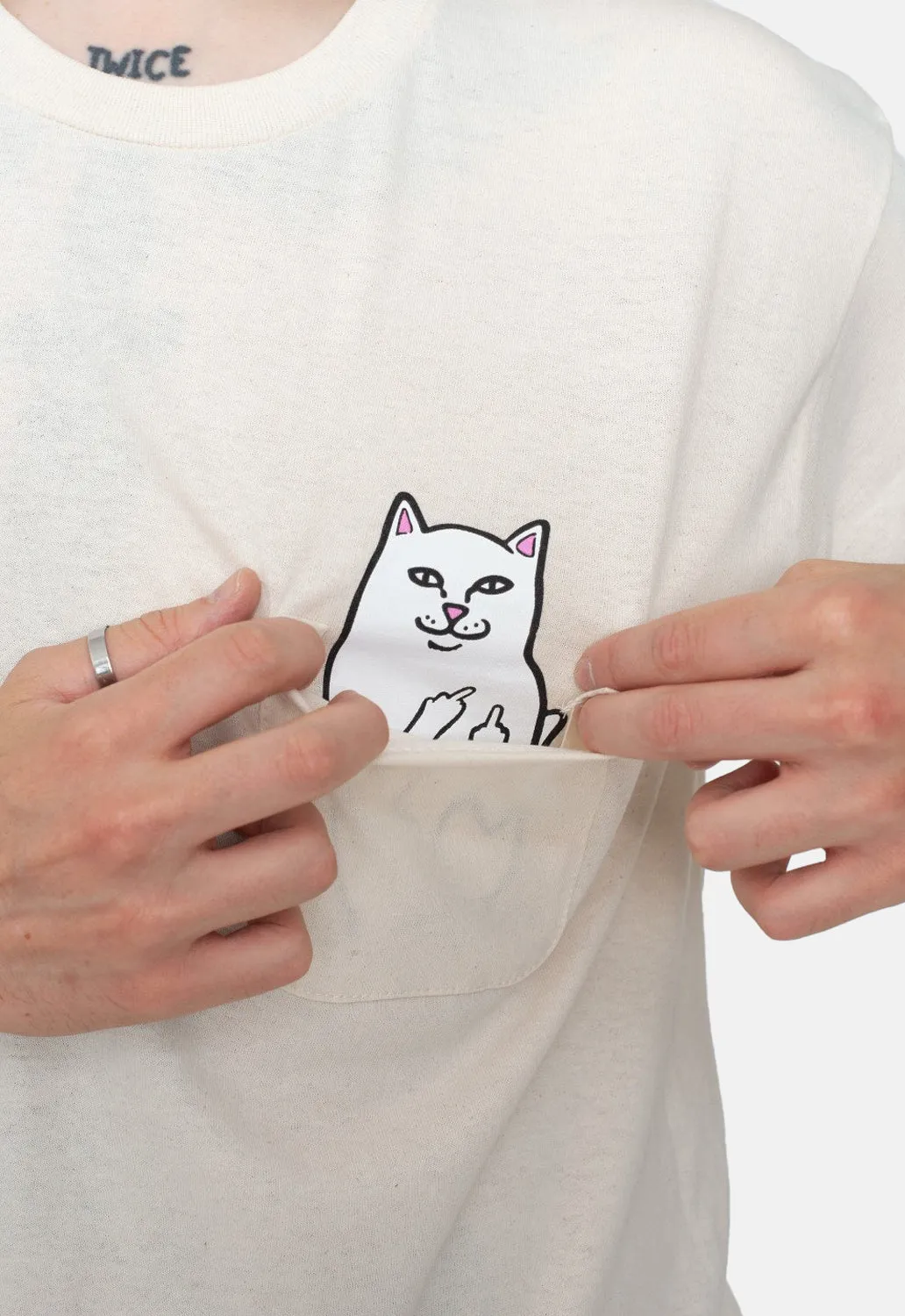 Lord Nermal Pocket T-Shirt sold by Damaged Society product image thumbnail 2