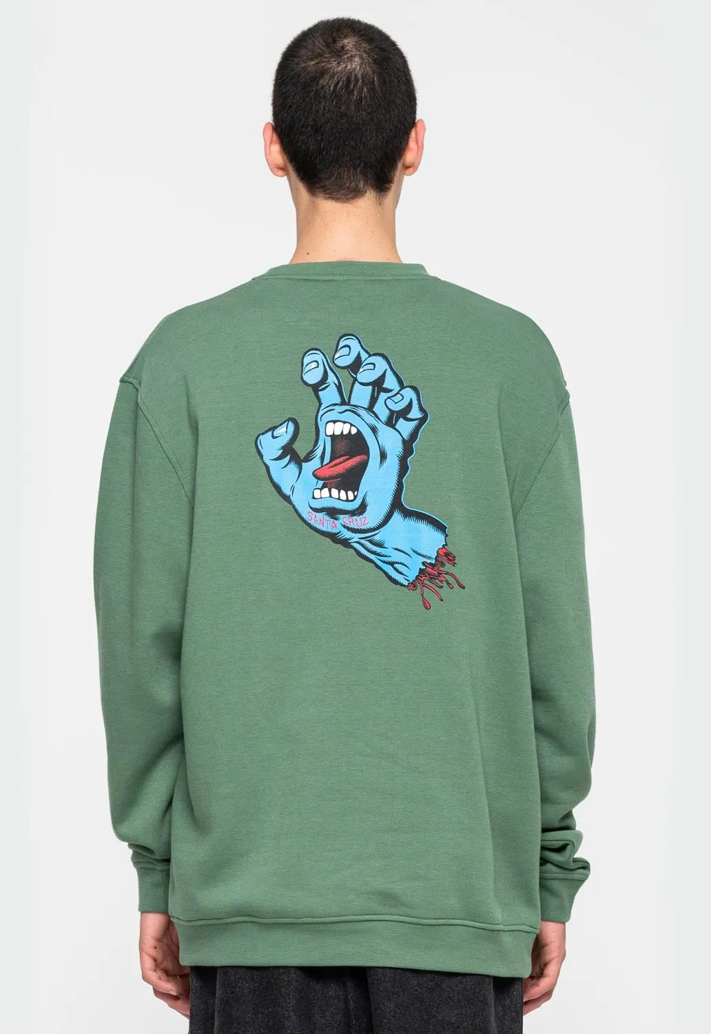 Screaming Hand Chest Crew sold by Damaged Society product image thumbnail 2