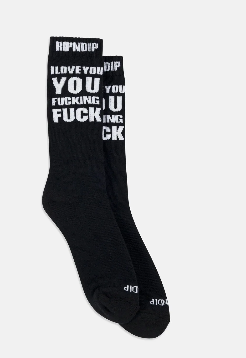 ILY Fuckin Fuck Socks sold by Damaged Society product image thumbnail 2