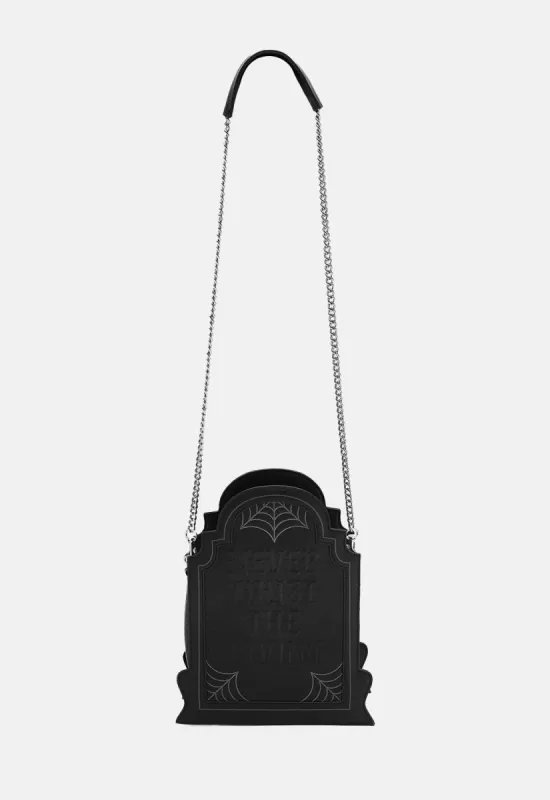 Here Lies Beetlejuice Handbag made by Killstar