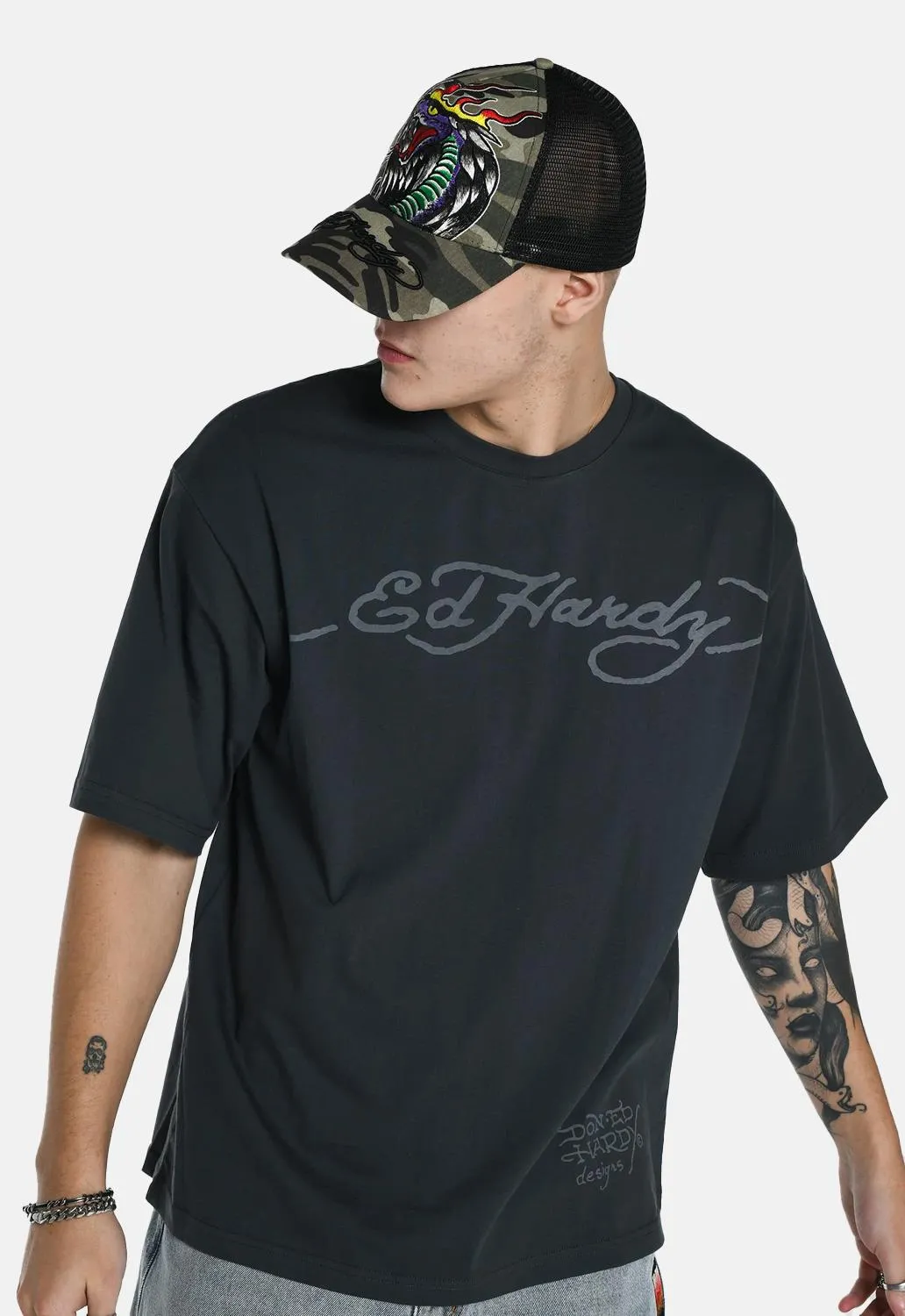 Skull Flame T-Shirt sold by Damaged Society product image thumbnail 2