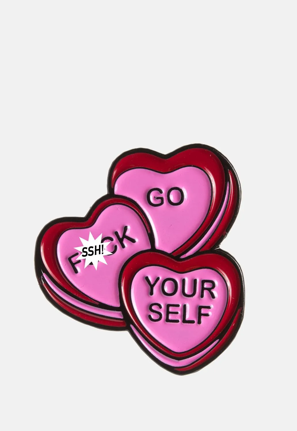 Candy Hearts Pin sold by Damaged Society product image thumbnail 2