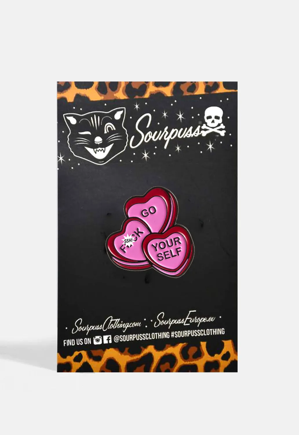 Candy Hearts Pin sold by Damaged Society