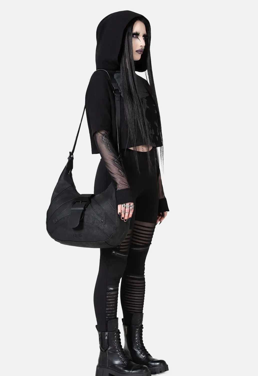 Chilled Bone Crop Hoodie sold by Damaged Society product image thumbnail 4