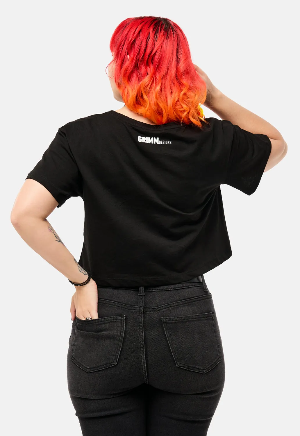 Silence Crop Top sold by Damaged Society product image thumbnail 4