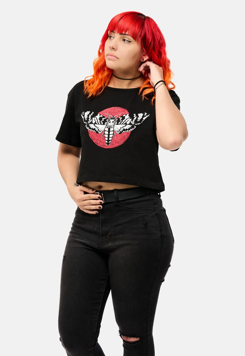 Silence Crop Top sold by Damaged Society product image thumbnail 2