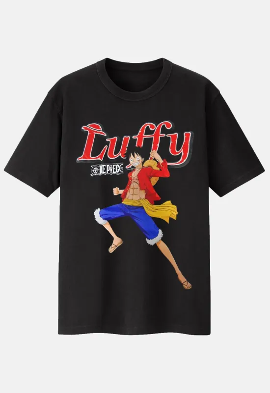 Luffy Jump T-Shirt sold by Damaged Society