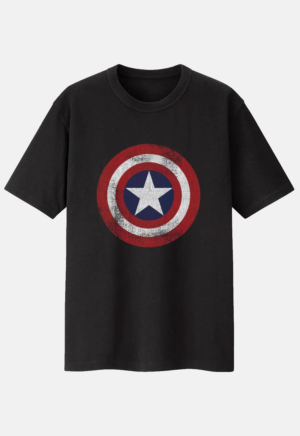 Captain America Distress Shield T-Shirt sold by Damaged Society