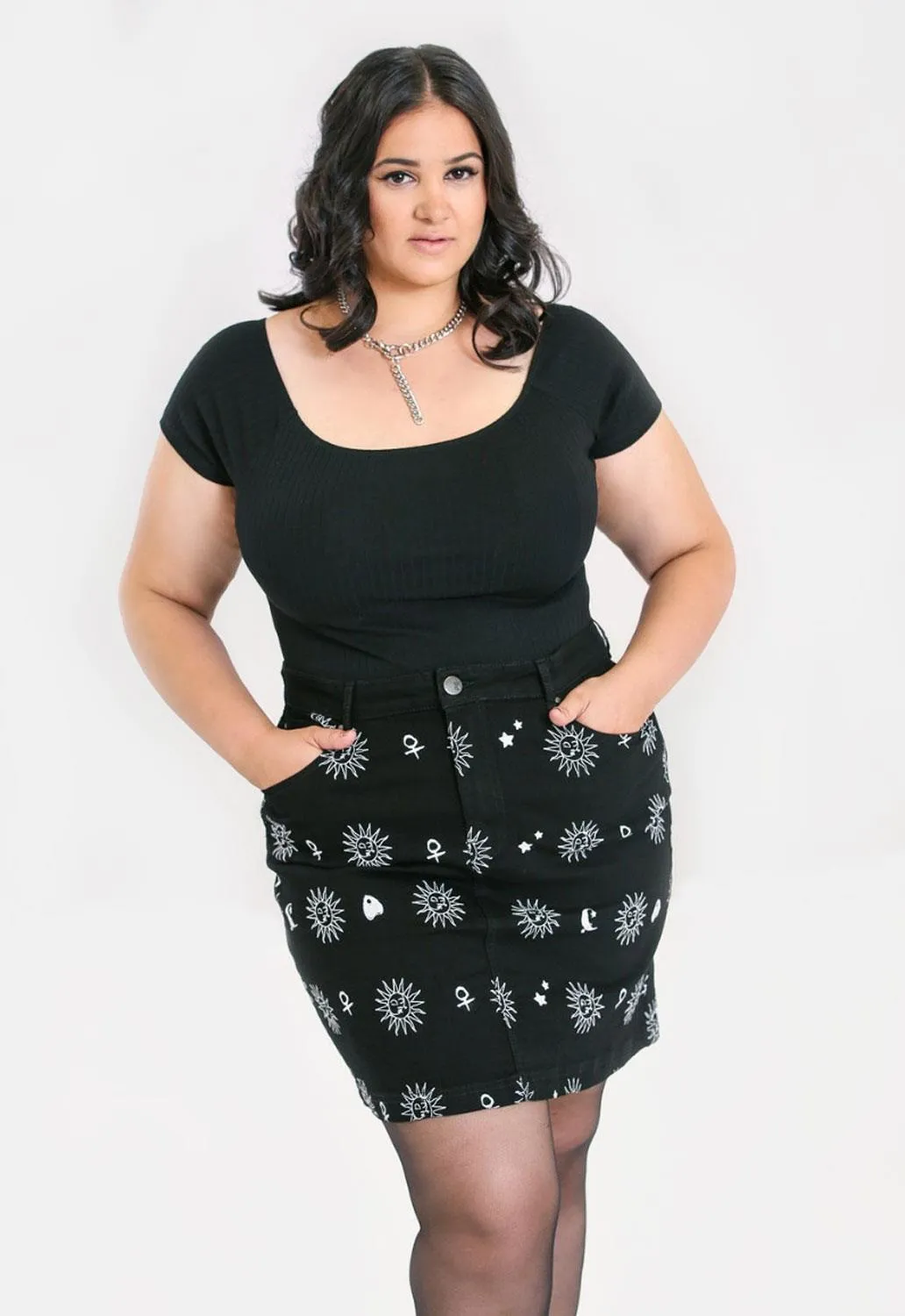 Oculus Mini Skirt sold by Damaged Society product image thumbnail 4